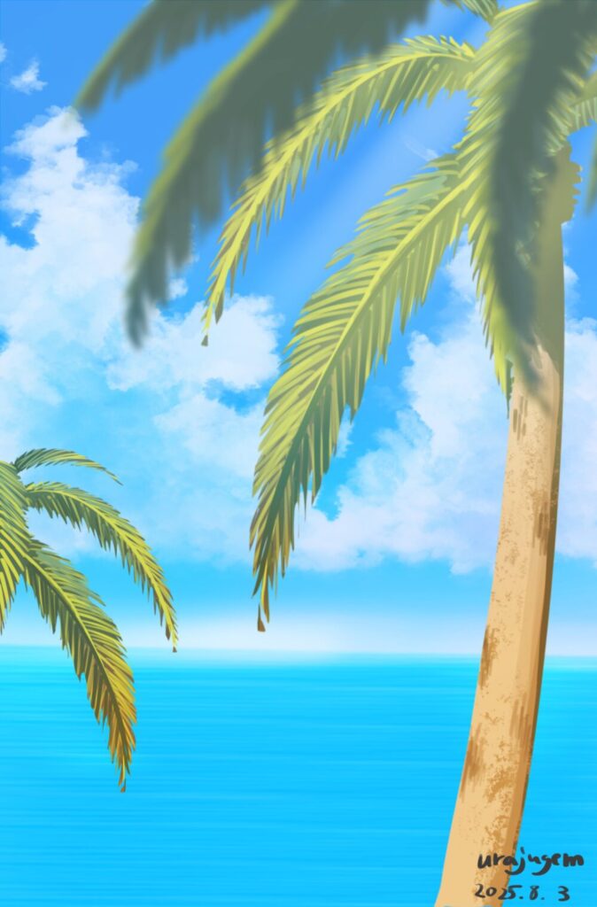 ヤシの木背景